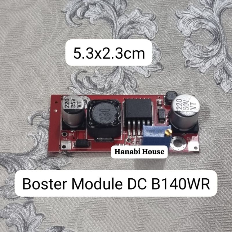 Boster Module Step Up DC To DC 140WR Pcb Merah 5V-35V