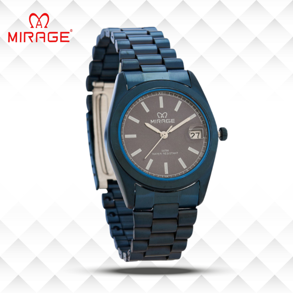 Mirage Jam Tangan Pria Analog TS 195 M Navy Original Stainless