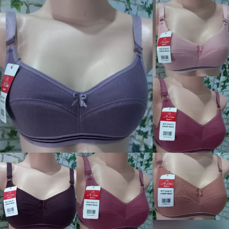 BH Wanita Murah Bra Dewasa Kait 2 atau 3 Pola Karet Bawah