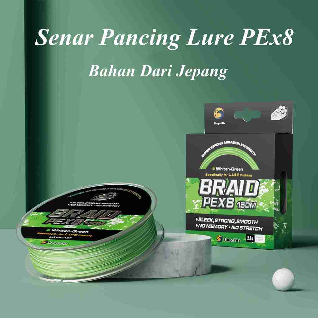 Tali Pancing PE X8 Lembut Halus Senar Pancing 150m Mudah Tenggelam Lure Fishing Line Anti Keriting K