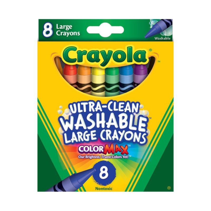 

(IAS) Crayola Ultra-Clean Washable Large Crayons ColorMax 8pc