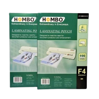 

Plastik Laminating I Plastik Laminasi I Plastik Laminating Film Hombo Ukuran F4 (PACK)