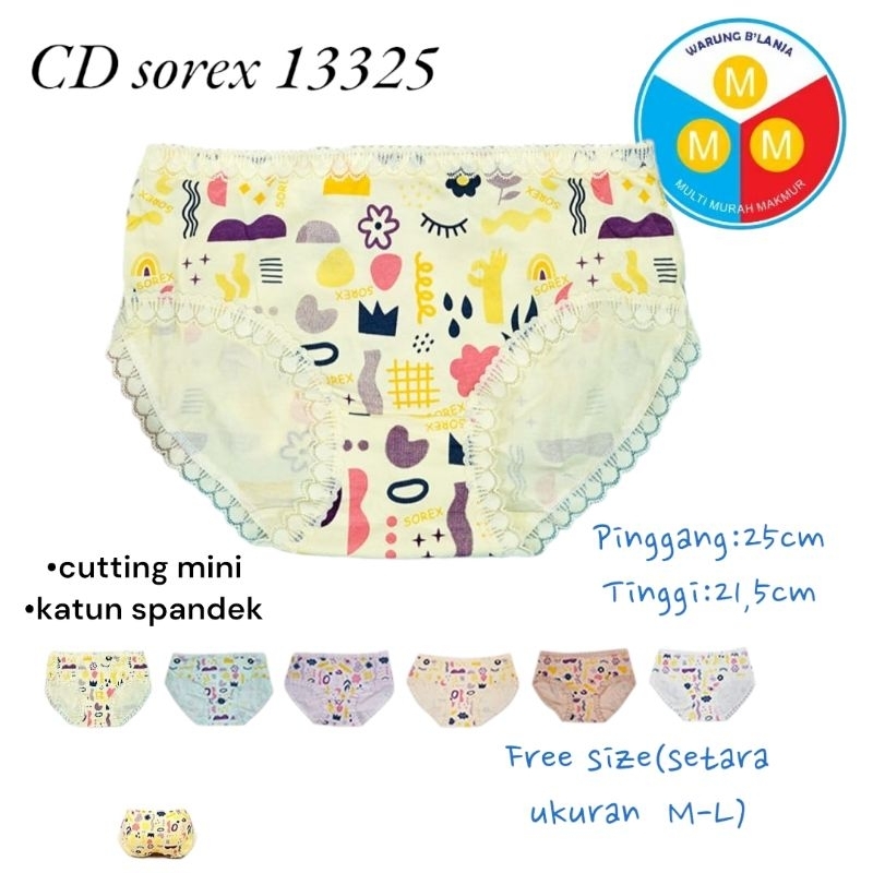 CD LADIES/CD WANITA/CD REMAJA/PAKAIAN DALAM WANITA/CD SOREX 13325