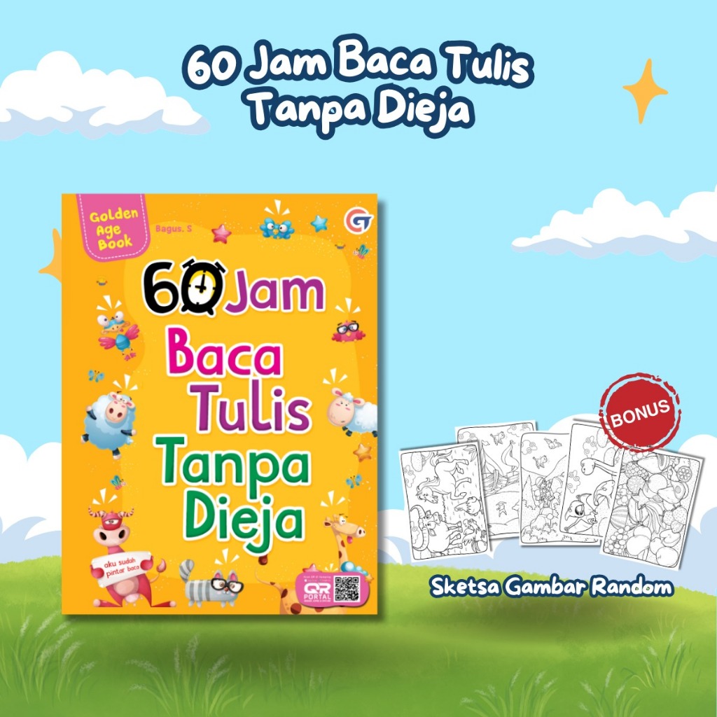 MG - BUKU 60 JAM PINTAR BACA TANPA DIEJA & 60 JAM BACA TULIS TANPA DIEJA
