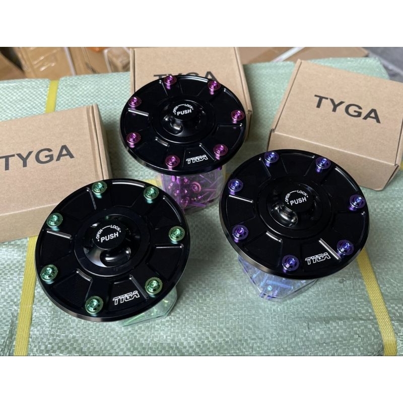 tutup tangki ninja R SS RR set baut titanium set 7 pcs