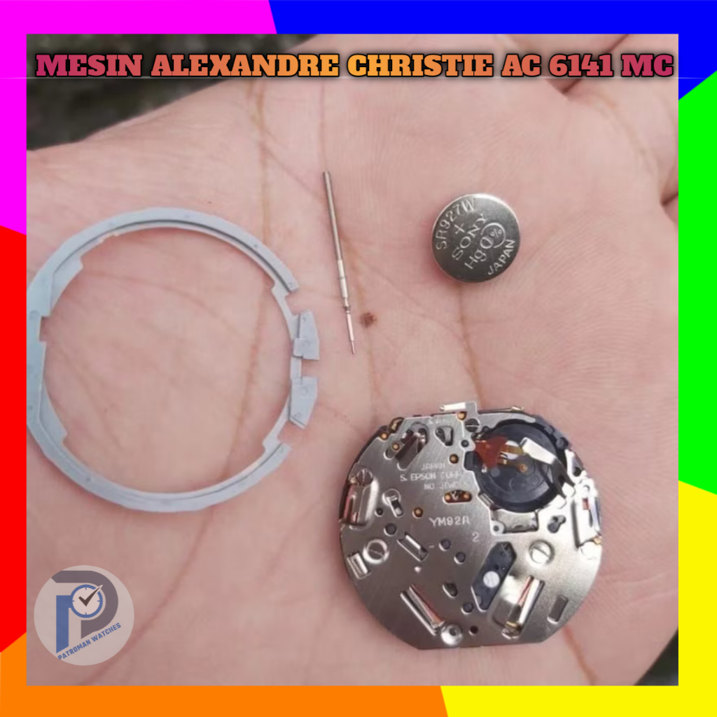 Mesin jam alexandre christie ac 6141mc ac 6141 mc chrono aktif free as stem dan batre