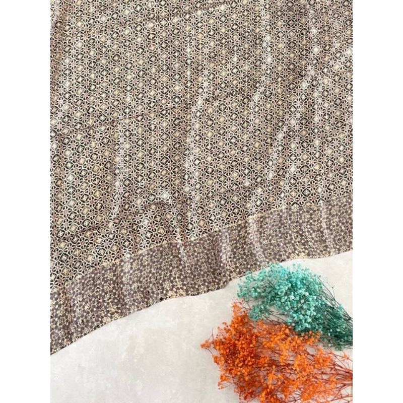 kain batik sutra asli khas trusmi cirebon motif antikan pastel