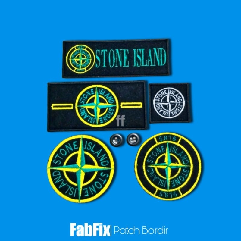 Fabfix - Patch Bordir Stone Island Premium HQ FREE Kancing