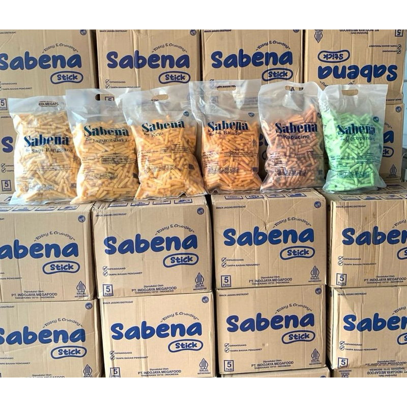 

SNACK SABENA STIK ALL VARIAN 1 DUS ISI 5 BUNGKUS