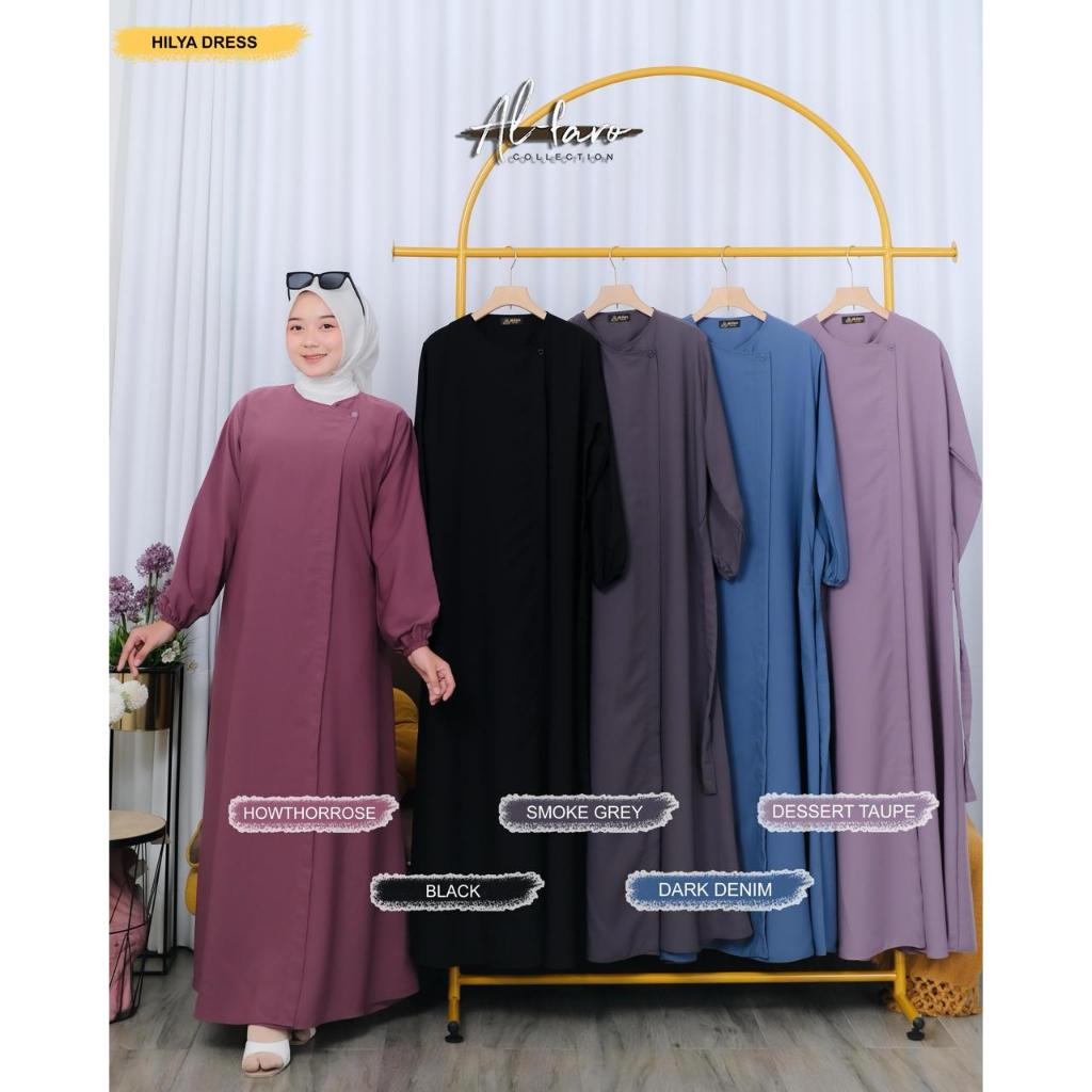 HILYA DRESS FORZALETTA BY ALFARO GAMIS POLOS KEKINIAN OOTD FASHION MUSLIM