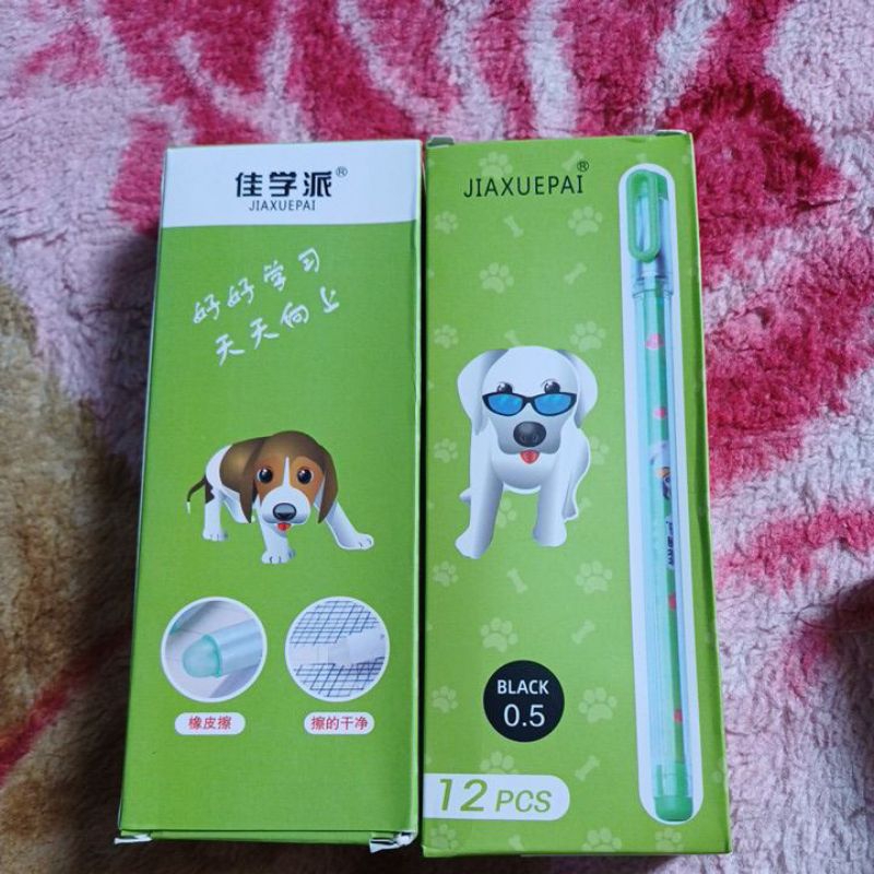 

Pen with eraser || pena bisa di hapus 0.5 Black | Hitam