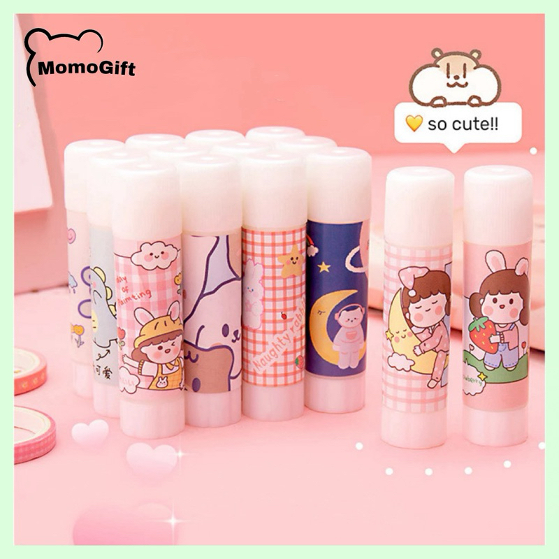 

Lem Kertas Padat Stick Karakter Lucu Glue Buat Tempel Kertas Journaling