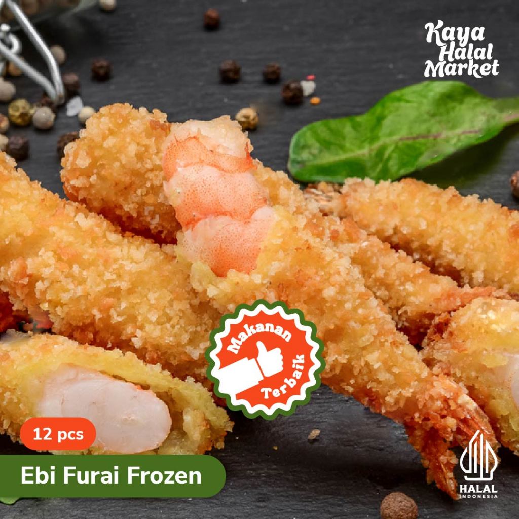 

Ebi Furai Frozen isi 12 pcs 340gr Bento, Crispy Shrimp Kaya Halal Market