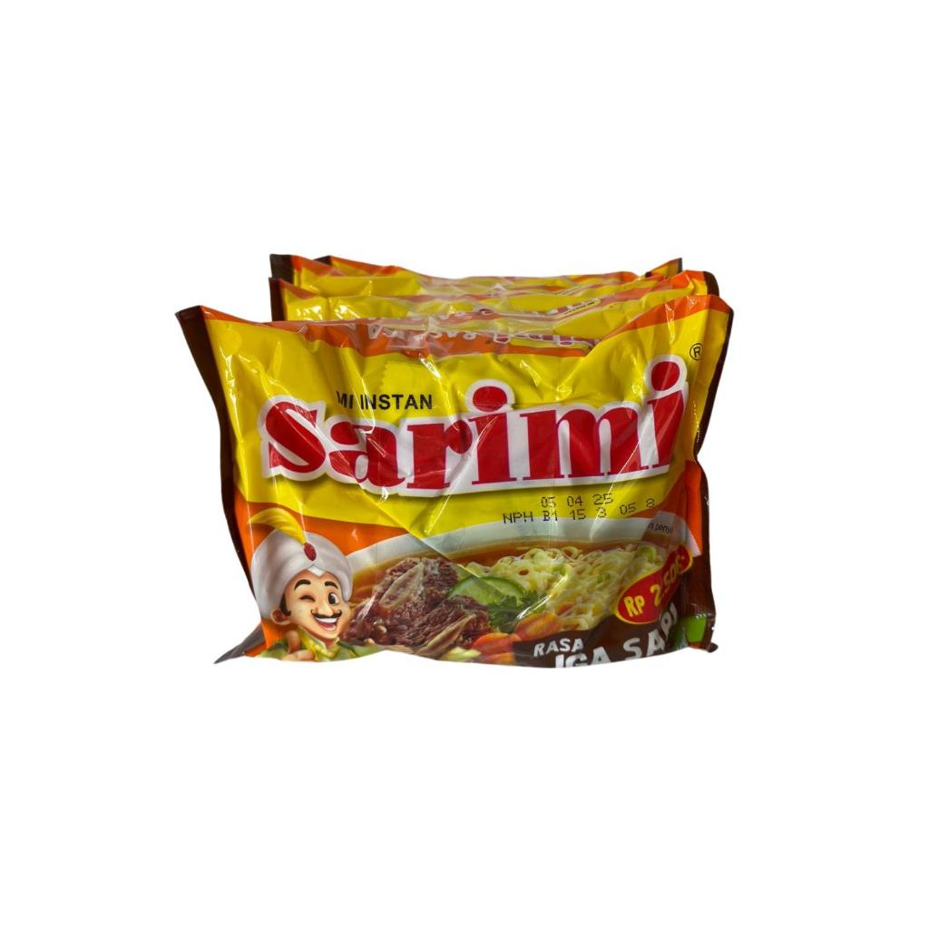 

Sarimi Mie Kuah Goreng Rasa Kaldu Ayam Iga Sapi Isi 5Pcs