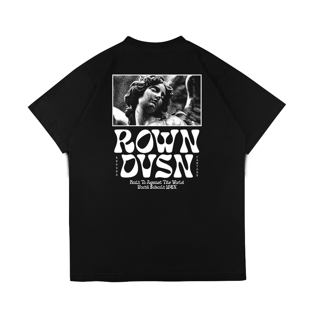 Rown Division Official T-Shirt Black - Rowndvsn Kaos Gardian Hitam