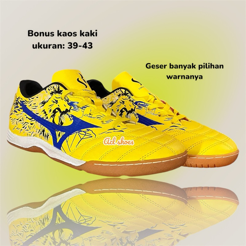 Sepatu Futsal Mizuno Sergio Ramos Sepatu Bola Futsal Unisex Pria Wanita Sepatu Olahraga