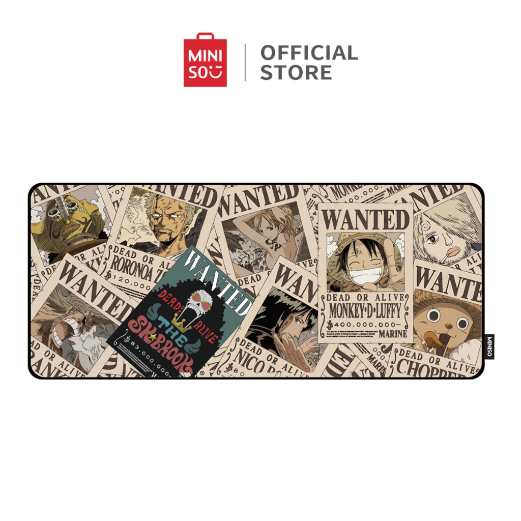MINISO X One Piece Mouse Pad Panjang Komputer Gaming GP60 Warna Hitam