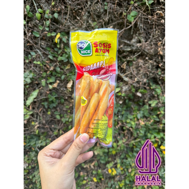 

SOSIS AYAM SEDAAAP SONICE 75gr CHICKEN SAUSAGE HALAL ISI 3