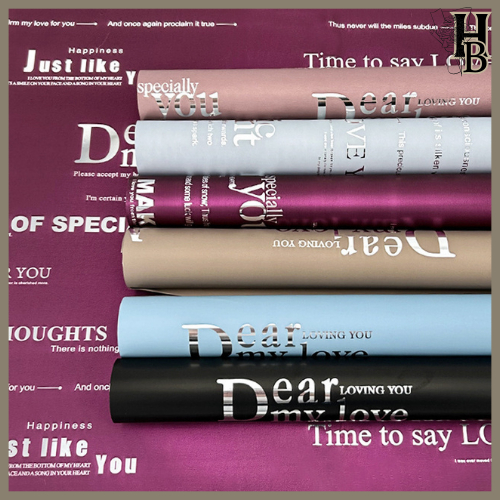 

20 LEMBAR Flower Wrapping Cellophane Paper Kertas Buket Bunga Bouquet Florist Lembaran 6082