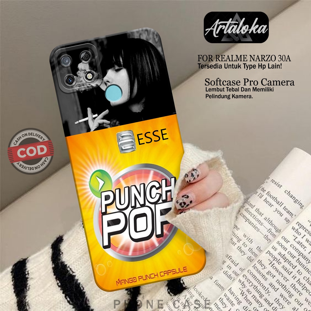 Case Hp Realme Narzo 30A Fashion Case RK Case Realme Narzo 30A Silikon TPU Pro Camera Casing Realme 