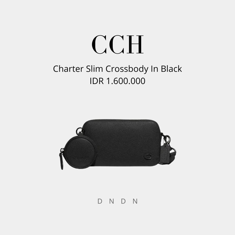 Charter Slim Crossbody In Black