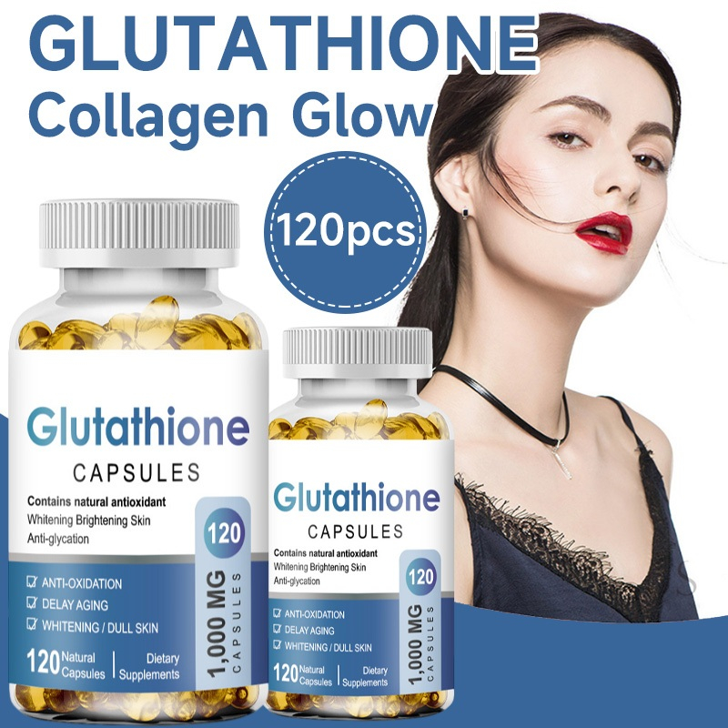 Glutathione Capsules Collagen Antioxidant Anti-Aging Boosting Immunity Dull Skin Whitening Supplemen