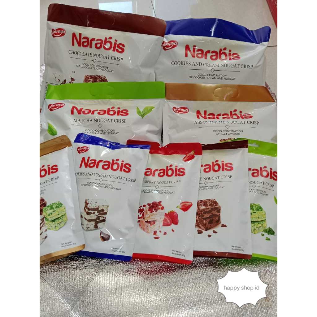 

Naraya Narabis Nougat Crispy 5 Varian Rasa / Snowflake Nougat Crispy 200g/90g