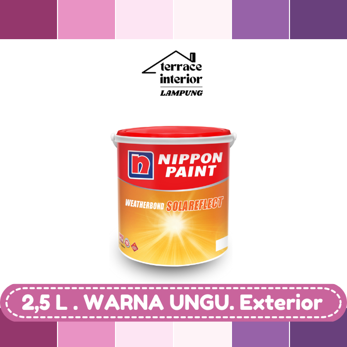 Cat Tembok Exterior Solareflect Nippon Paint Warna Ungu 2.5 L