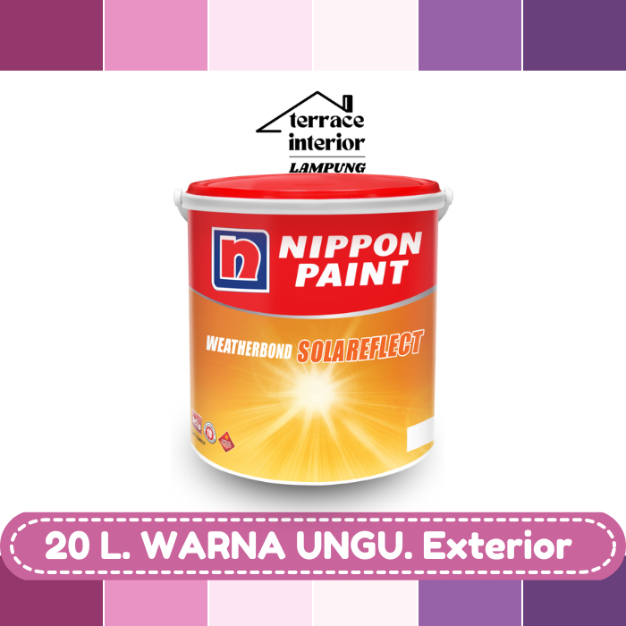 Cat Tembok Exterior Solareflect Nippon Paint Warna Ungu 20 L