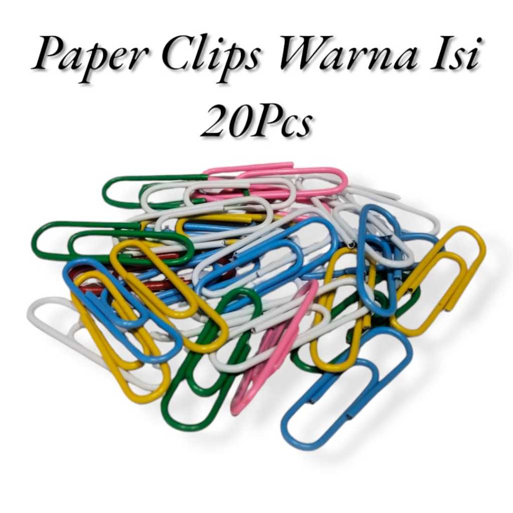 

AS888 - Paper Clips Warna Isi 20 Pcs / Pencepit Kertas 28mm