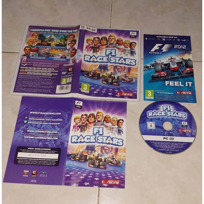 PC DVD Rom Original F1 RACE STARS