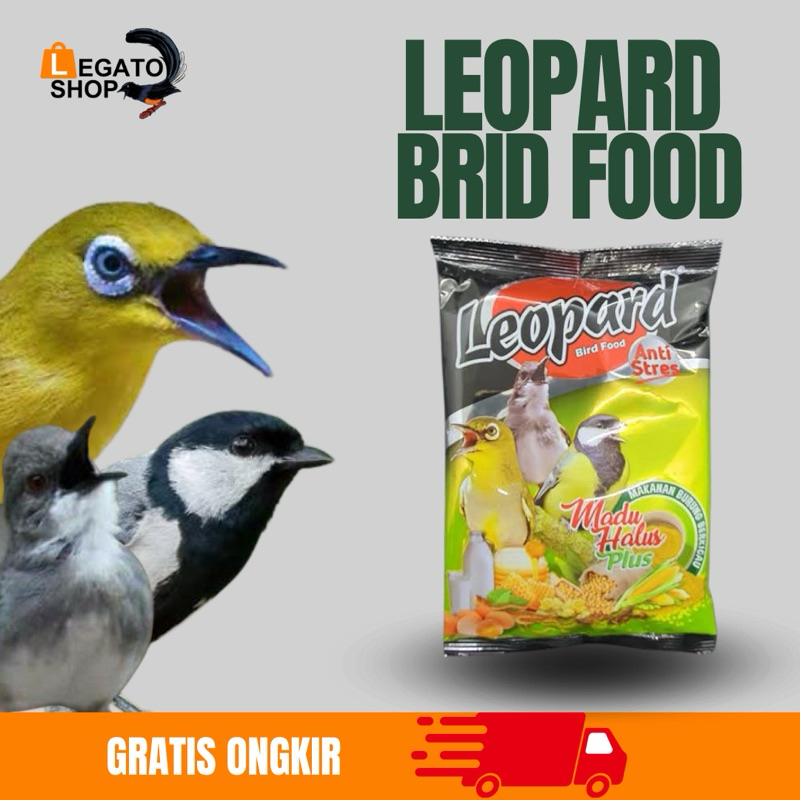Pakan leopard kuning - pur leopard - pakan burung berkicau