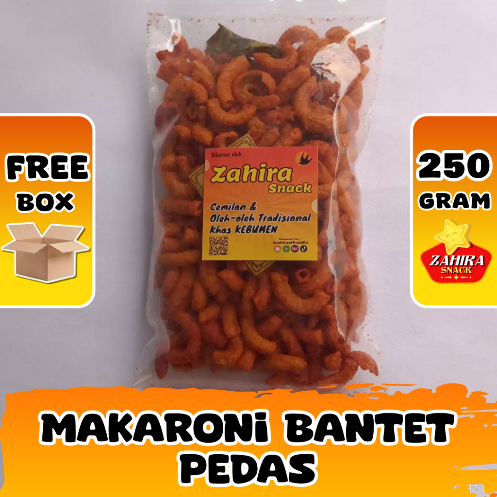 

Keripik Makaroni Bantet Pedas Daun Jeruk 250gram