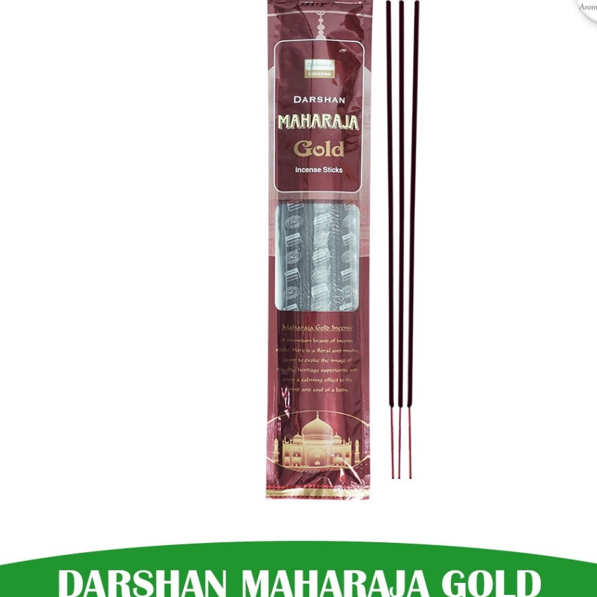 FG2 Dupa India Aromaterapi Red Bathi  Darshan Maharaja Gold