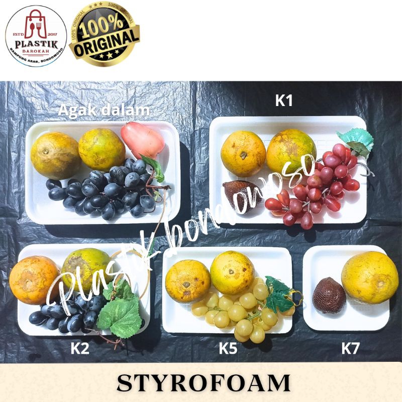 FREE PACKING/ STYROFOAM IKAN / TRAY IKAN / TRAY SAYUR / TRAY BUAH / STEROPOM / STYROFOAM BUAH / TEMP