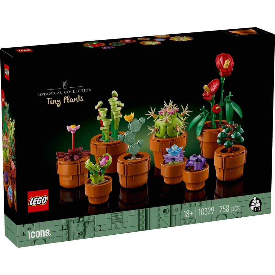 LEGO Icons - 10329 Tiny Plants Set Creator Expert Seasonal Botanical Collection Flower Building Toy 