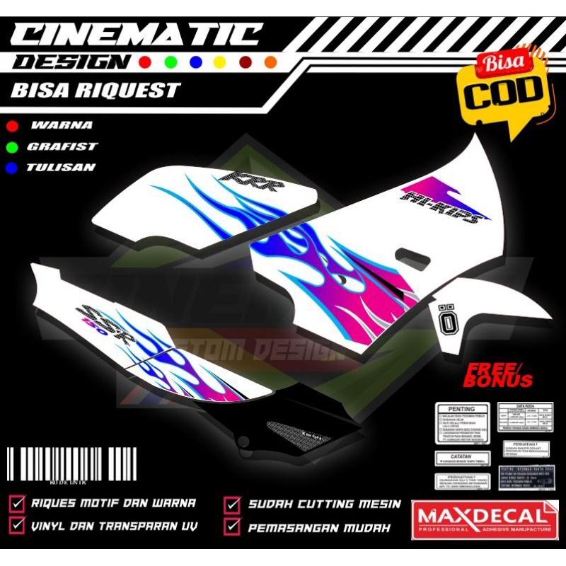 sticker striping ninja krr ssr custom api transparan maxdecall