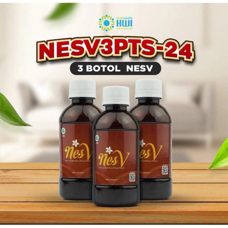 NES V 3 BOTOL PROMO  ORIGINAL BARCODE/madu membesarkan payudara/ Madu buat rapet /keset wangi Mis V 