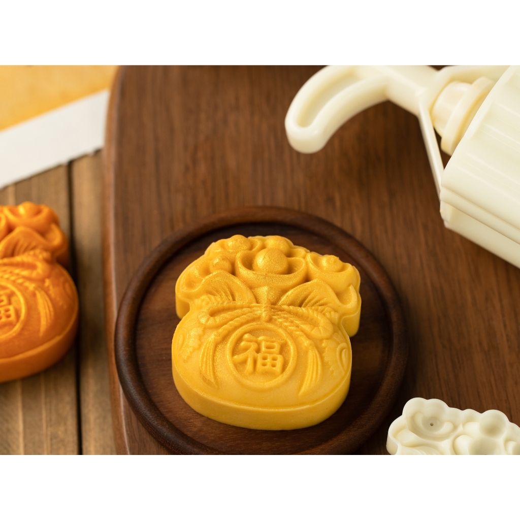 Cetakan kue bulan (50gr & 25gr) mooncake press (1pc) Imlek Nastar mold PREMIUM-NEW XI BAO