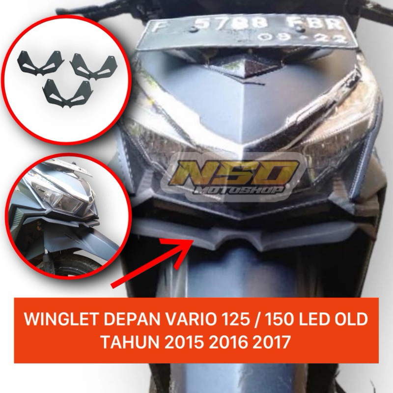 Winglet Vario 125 / 150 Led Old 2015 2016 2017 Winglet Depan Vario Led Old