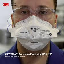 Masker 3M n95 9105 vflex antivirus Original 100%