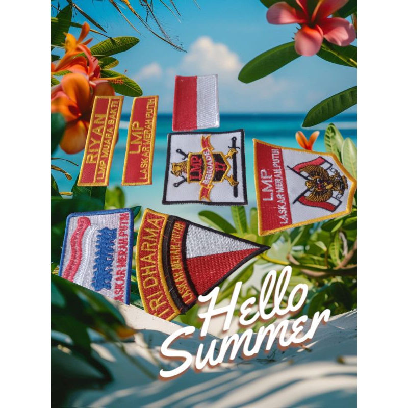 Atribut laskar merah putih plus nama terbaru.lmp terbaru bisa rekues nama sendiri