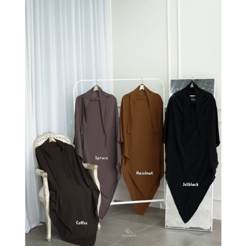 FK Calla | FK Jetback | French Khimar Denim | by Khizaanah Sunnah | Black | French Khimar