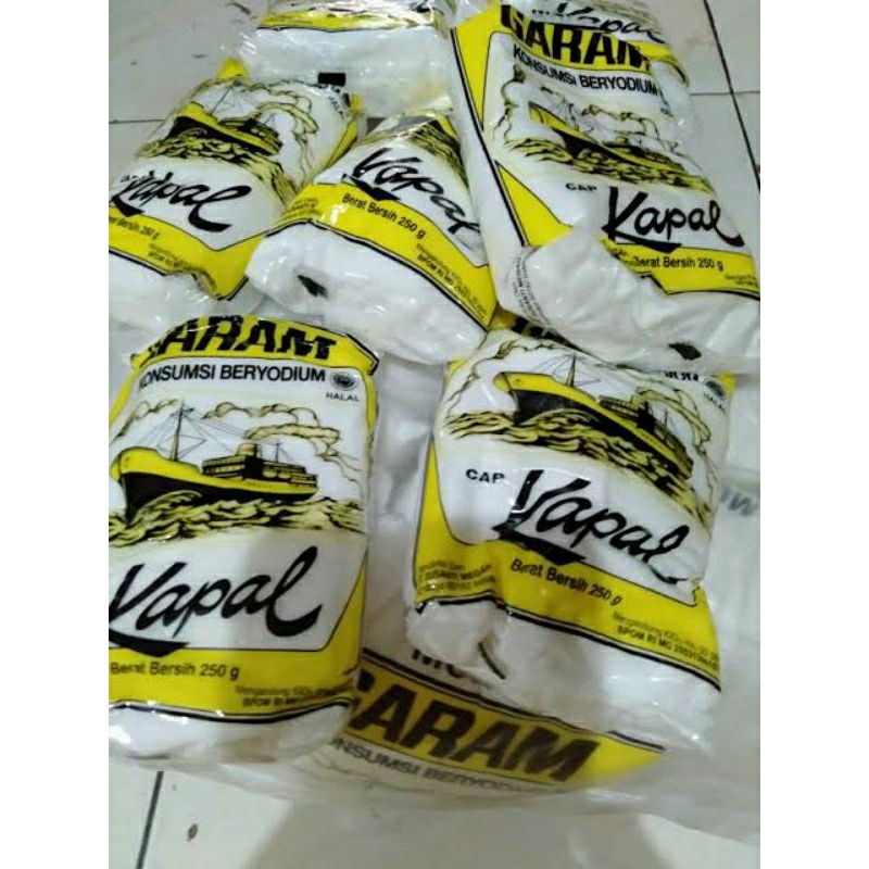 

Paket 5 pcs Garam Kapal 250gr