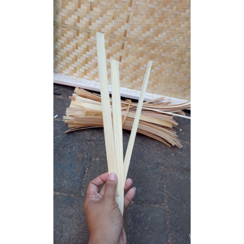 iratan bambu grosir /iratan murah/iratan bambu 2cm/bambu tipis/tali bawang/bahan kerajinan ANYMN
