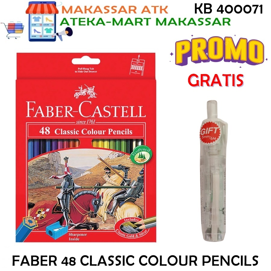 

FABER CASTELL 48 CLASSIC PENSIL WARNA 48 KLASIK