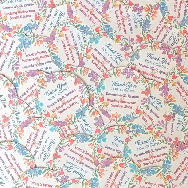 

Print & Cut sticker bulat Glossy/Doff size 7cm