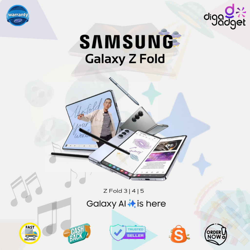 SEIN Samsung Galaxy Z Fold 3 | Fold 4 | Fold 5 Second Resmi Fullset Original