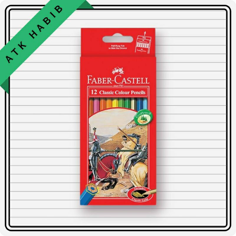 

Pensil Warna Faber-Castell 12 Classic Colour Pencils Faber Castell Pensil Warna Classic 12 Panjang