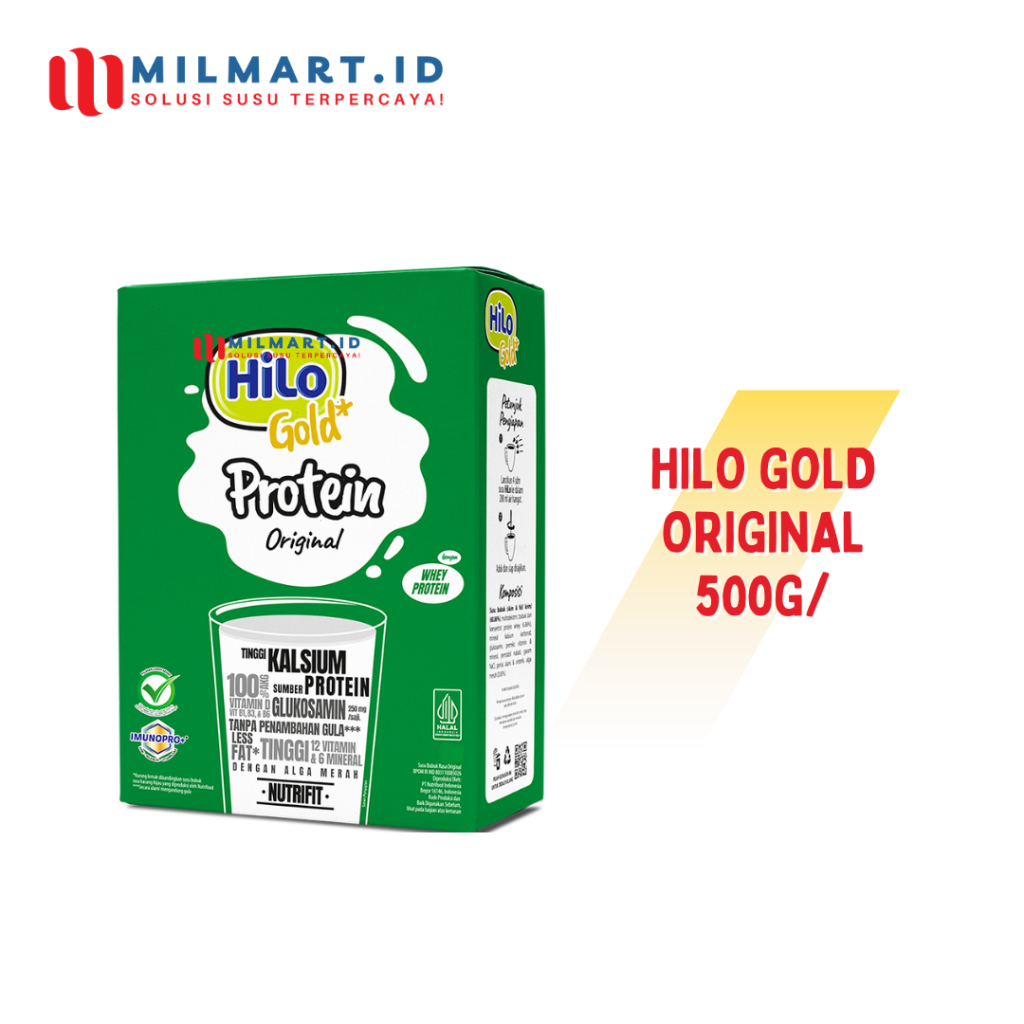 

HILO GOLD ORIGINAL 500 G SUSU NUTRISI LANSIA TINGGI KALSIUM RENDAH LEMAK